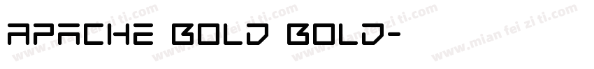 Apache Bold Bold字体转换